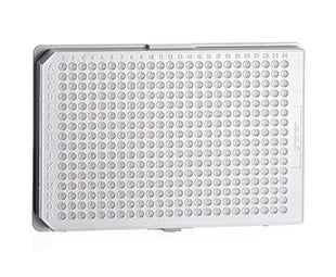 The 384-well microplate, PS, F-bottom, small volume, HiBase, non-binding, white