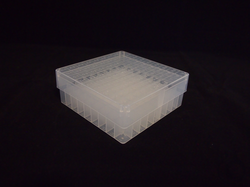 Image of Expell Cryo Box, clear, 9x9,1.0-2.0 mL Cryo Tubes, Case / 36 pcs. - Luminix Health