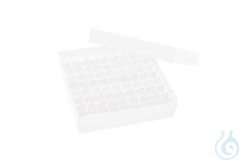 Image of Cardboard box B9, white, 32 mm, w/ 9x9 divider, Case / 36 pcs. - Luminix Health
