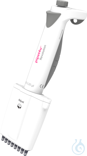 Image of AHN pipet4u® Revolution Electronic multi channel pipettes 8-channel, 15-300 µL,