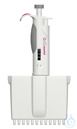 Image of AHN pipet4u® Pro Manual multi channel pipettes 12-channel 0,5-10 µL, 1 pc