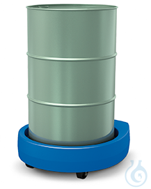 Image of drum dolly made of polyethylene, without drawbar - Luminix Health