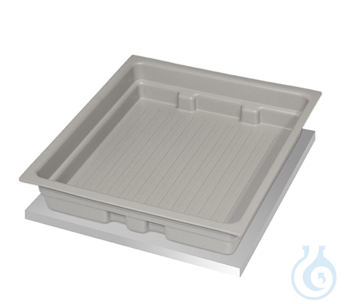 tray shelf metal free PP raw for Q90/S90 B600 435x482x94 - Luminix Health