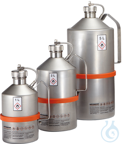 Transport can st.steel 1.4571 pol. V=2 L, 130x130x295 - Luminix Health