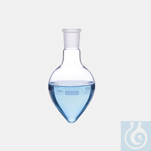 flask - pear shape - socket : NS 14/23 - 250 ml