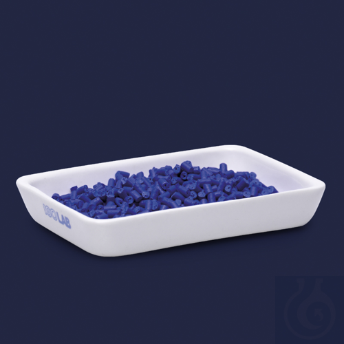 incinerating dish - porcelain - rectangular - 48 x 26 mm