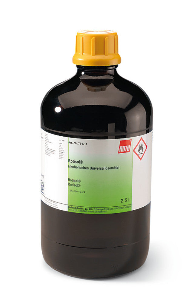 ROTISOL®, universal alcoholic solvent (denatured), 1 l, glass - Luminix Health