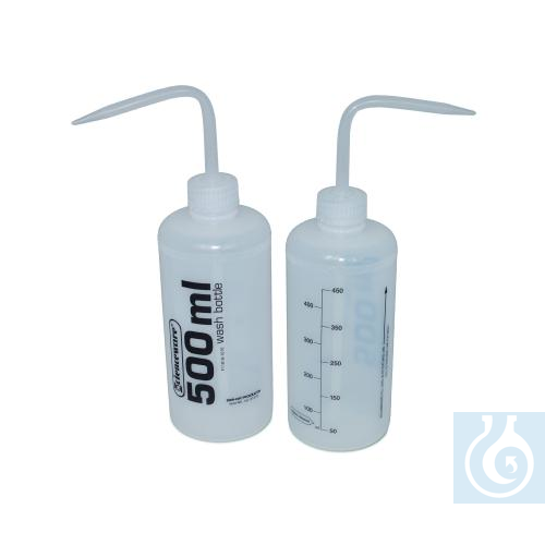 SP Bel-Art Volume Labeled Narrow-Mouth 500ml(16oz) Polyethylene Wash Bottles; - Luminix Health