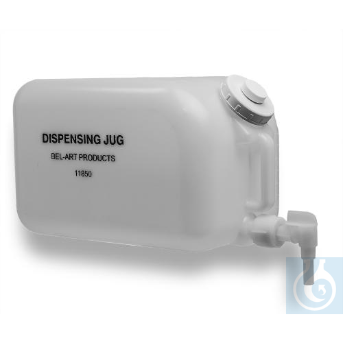 Image of SP Bel-Art Polyethylene Dispensing Jug; 20 Liters - Luminix Health