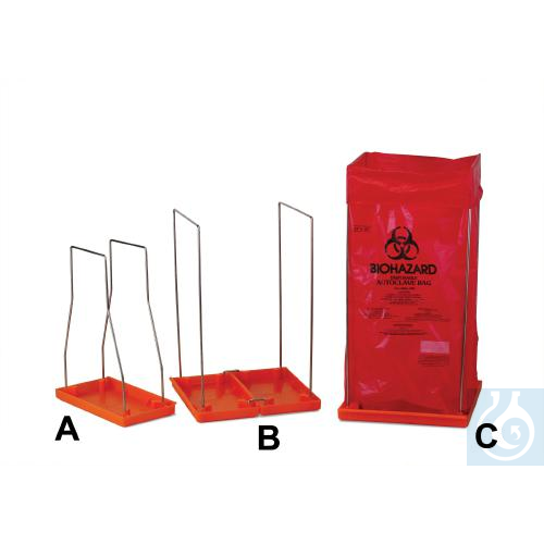 SP Bel-Art Clavies Biohazard Bag Holder for 24W x - Luminix Health