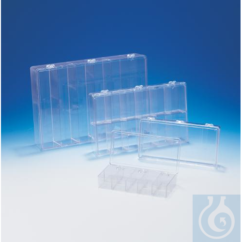 Image of SP Bel-Art Plastic 6 Compartment Storage Box;85/16 x 4½ x 17/16 in. - Luminix Health