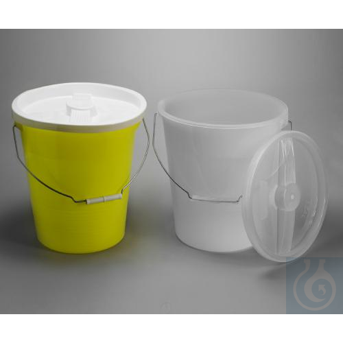 SP Bel-Art Polyethylene 13.2 Liter Pail; 12¾ in.Height, 10½ in. I.D. - Luminix Health
