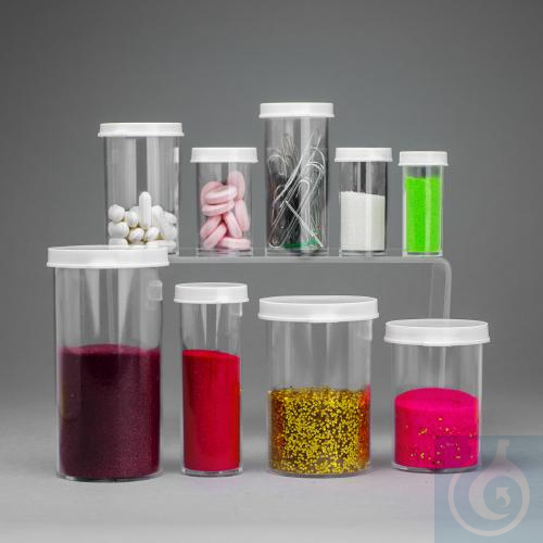 SP Bel-Art Snap Cap Styrene Vials; 30 dram(111ml), PE Cap (Pack of 72) - Luminix Health