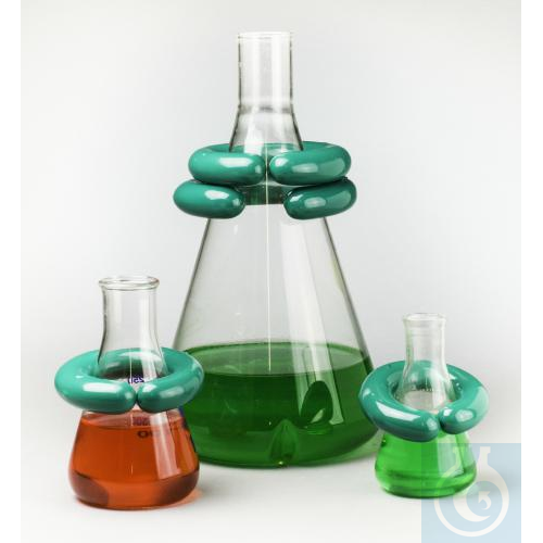 Image of SP Bel-Art “C”-Shape Open 1.5lb Lead Ring Flask - Luminix Health