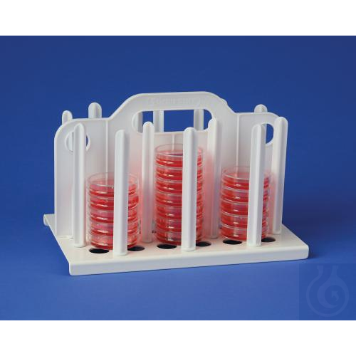 SP Bel-Art ProCulture 60mm Petri Dish Rack; 10½ x - Luminix Health