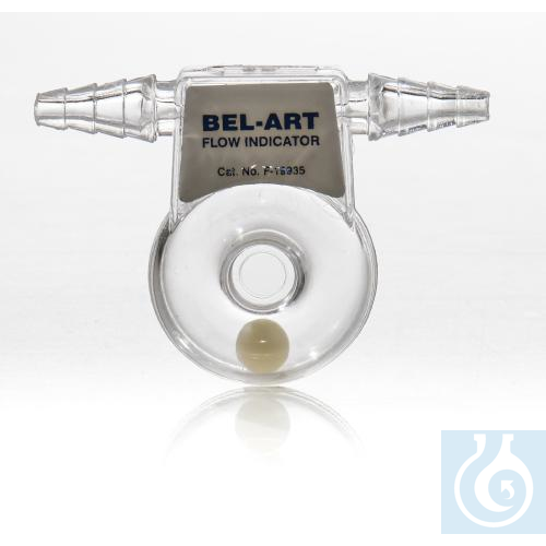 Image of Bel-Art Clear Polycarbonate Flow Indicator; 3 x 2¼ in., for ¼ to ? in. I.D. - Luminix Health