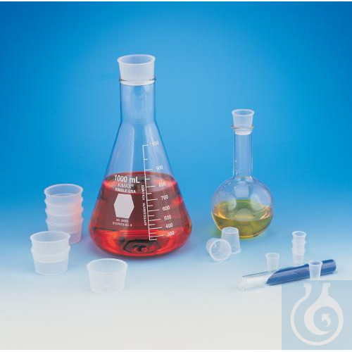 Image of SP Bel-Art Cup-Type Stoppers; 20mm Top Diameter,14mm Bottom Diameter, - Luminix Health