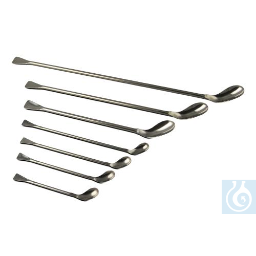 SP Bel-Art Ellipso-Spoon and Spatula Sampler;25cm Length, 10ml, Stainless Steel - Luminix Health