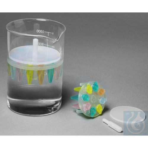SP Bel-Art Round Microcentrifuge Floating BubbleRack with Hold-Down Disk; For - Luminix Health