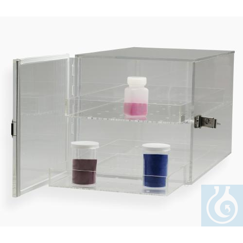 SP Bel-Art Bronze Acrylic Desiccator Cabinet; 0.21 cu. ft. - Luminix Health
