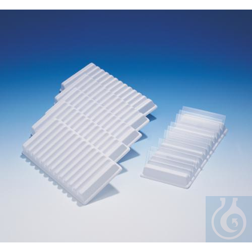 SP Bel-Art 12-Place Microscope Slide Holder; 3? x7 x ¾ in., Plastic (Pack of 6) - Luminix Health