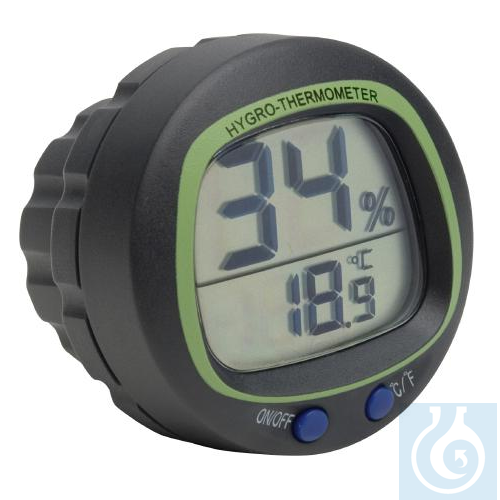 Image of SP Bel-Art, H-B DURAC Electronic Thermometer-Hygrometer, Panel Mount; 0/50C, - Luminix Health