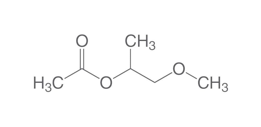 Propylene glycol methyl ether acetate, min. 99 %, pure, 1 l, glass - Luminix Health