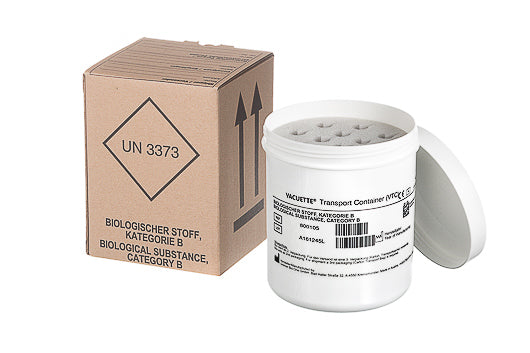 VACUETTE® Transport container (VTC) including foam