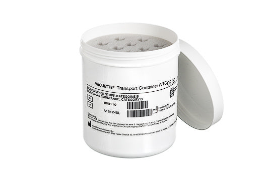 VACUETTE® Transport container (VTC) including foam