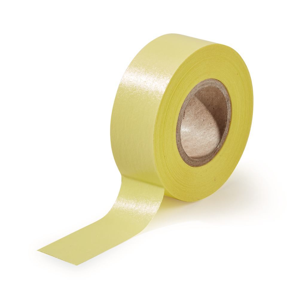 Roti®-Tape-marking tape, yellow, L 12.7 m, W 13 mm, inner-Ø 2.54 cm, 1 roll(s) - Luminix Health
