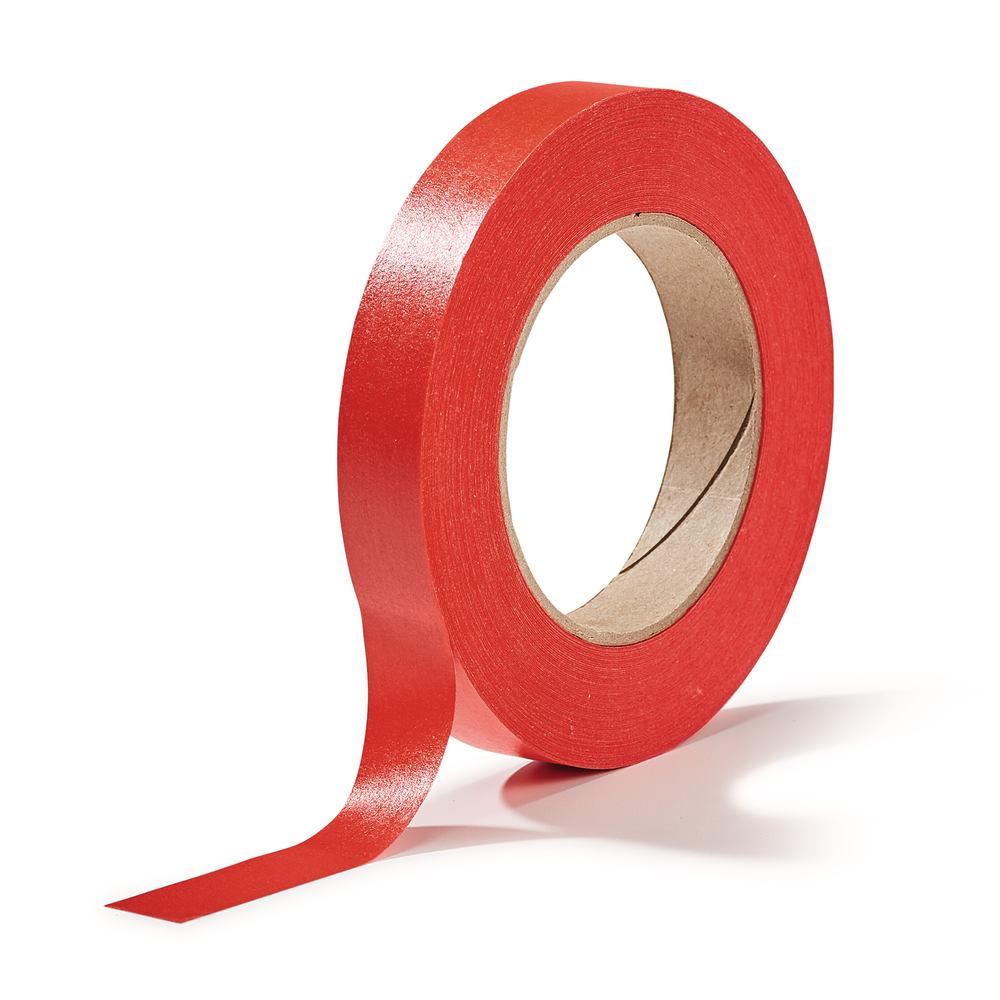 Roti®-Tape-marking tapes, red, L 55 m, W 25.4 mm, inner-Ø 7.62 cm, 1 roll(s) - Luminix Health