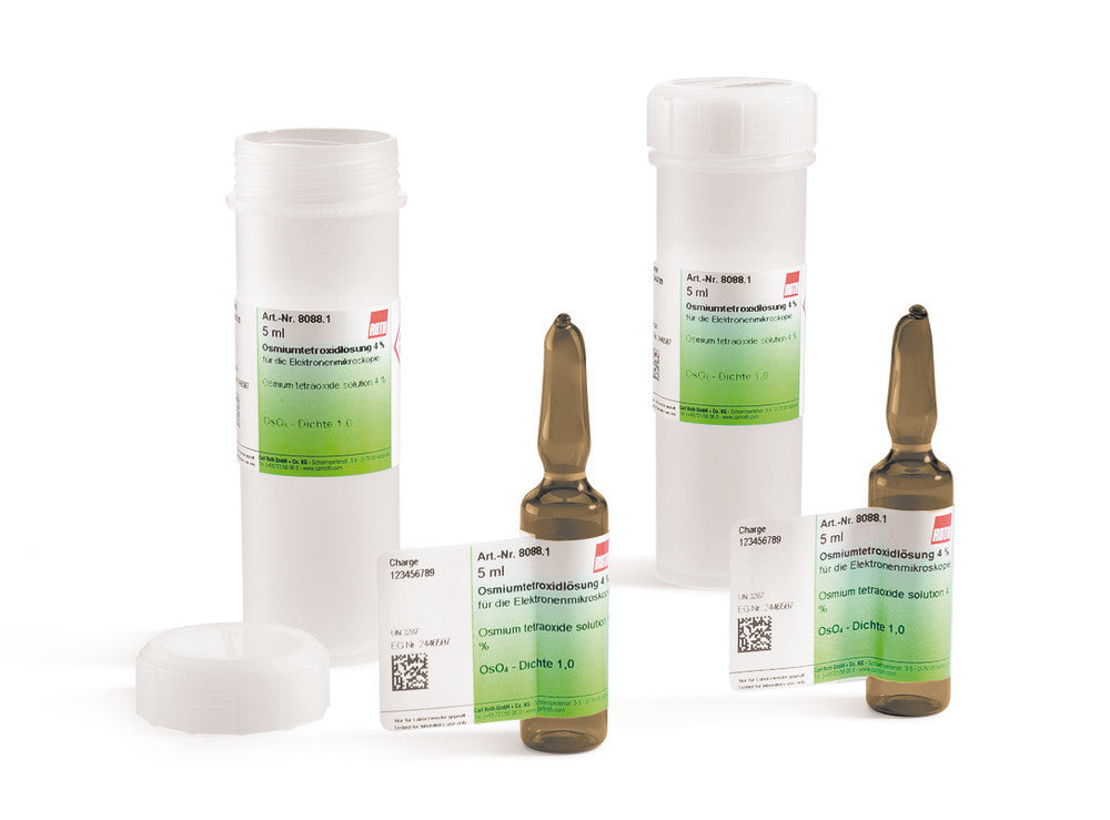 Osmium tetraoxide solution 2 %, for electron microscopy, 5 ml, glass - Luminix Health