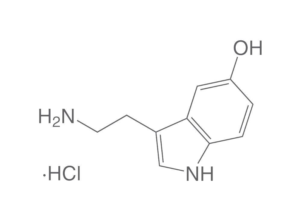 Serotonin hydrochloride, min. 98 %, for biochemistry, 100 mg, glass - Luminix Health