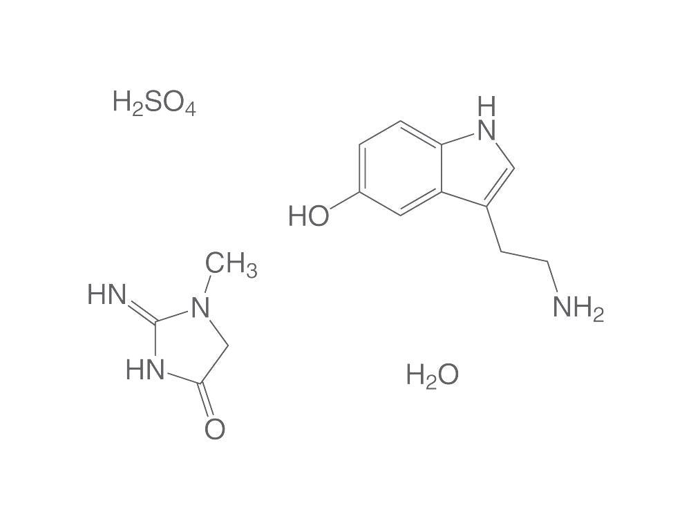 Serotonin creatinine sulphate monohydra., min. 99 %,for biochemistry, 1 g, glass - Luminix Health