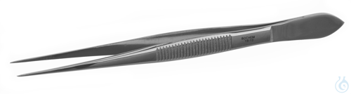 Forceps 18/10 steel, sharp, L=130mm