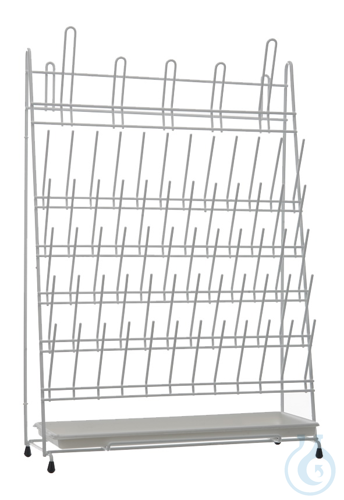 Image of Draining rack, polyamide coated, 420x160x610mm - Luminix Health