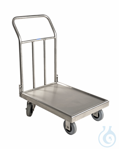 Image of Laboratory cart 4, 18/10 steel, fix - Luminix Health