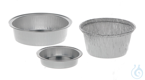 Image of Disposable Alu dishes, round, 125ml - Luminix Health