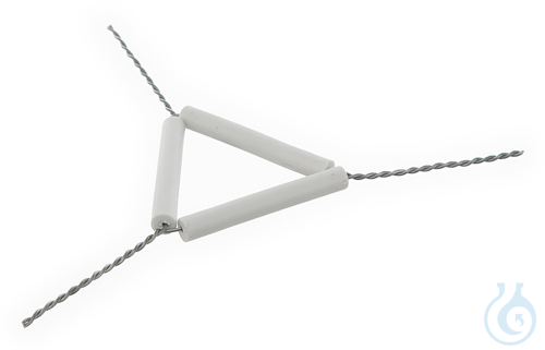 Triangle, steel zincked, w. clay tubes, L=80mm - Luminix Health