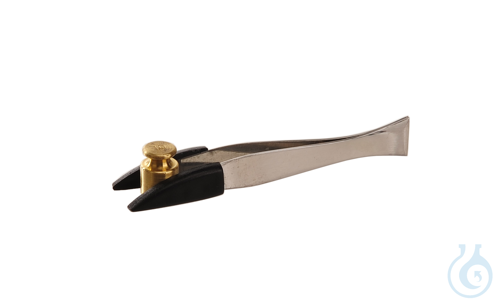 Image of Weighing forceps 18/10 steel, w., plastic, points, L=90mm - Luminix Health