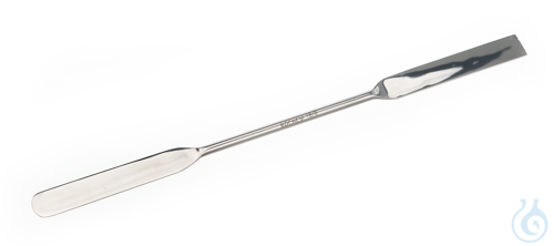 Double spatula, pure nickel, LxW=185x9mm