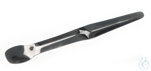Spoon spatula 18/10 steel, L=200mm, type, Analyse - Luminix Health