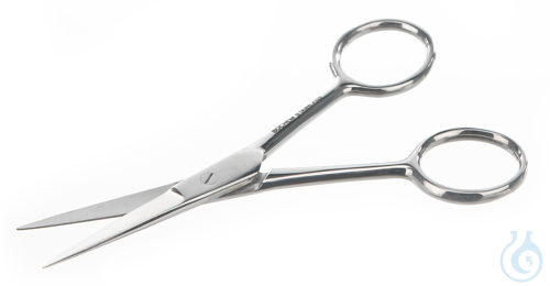 Scissor microscopy, stainless magnetic, straight, L=115mm - Luminix Health