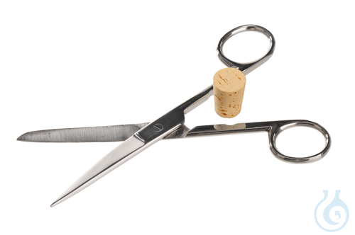 Laboratory scissor, stainless magnetic, L=150mm - Luminix Health