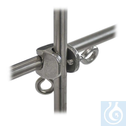 Image of Bosshead for frames, malleable cast, iron, chromium plated, d=13mm, ring screw - Luminix Health