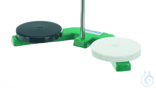 Image of Burette stand DUPLEX, 600mm 1 rod + 2, stand bases - Luminix Health
