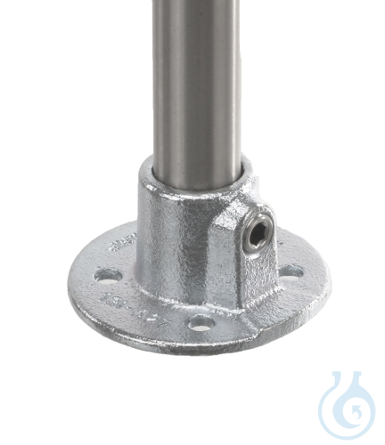 Flange f. 1 tube, malleable cast iron, d=26,9mm - Luminix Health
