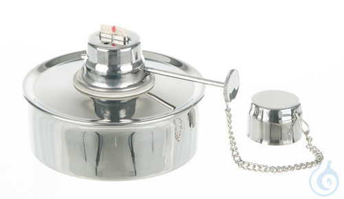 Alcohol burner 18/10 steel, volume, 150ml, adjustable - Luminix Health