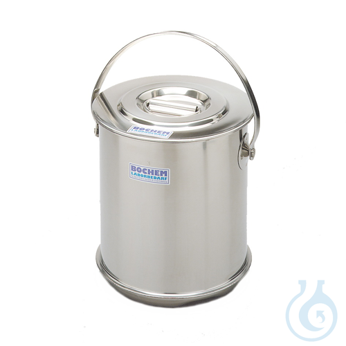Image of Isolate container w. lid, 18/10 steel, double wall, 5 l - Luminix Health