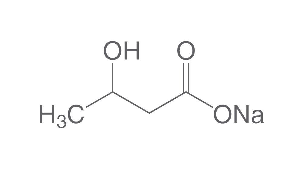 DL-3-Hydroxybutyric acid sodium salt, min. 98 %, for biochemistry, 5 g, plastic - Luminix Health